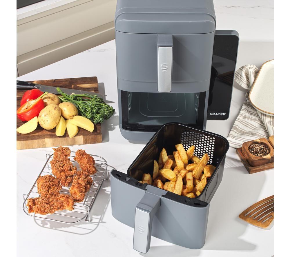 SALTER VertiLayer EK6646 Dual Air Fryer - Grey image number 6 of 6