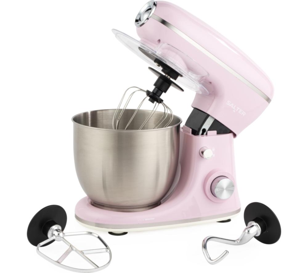 Salter Retro Stand Mixer - Pink, Pink