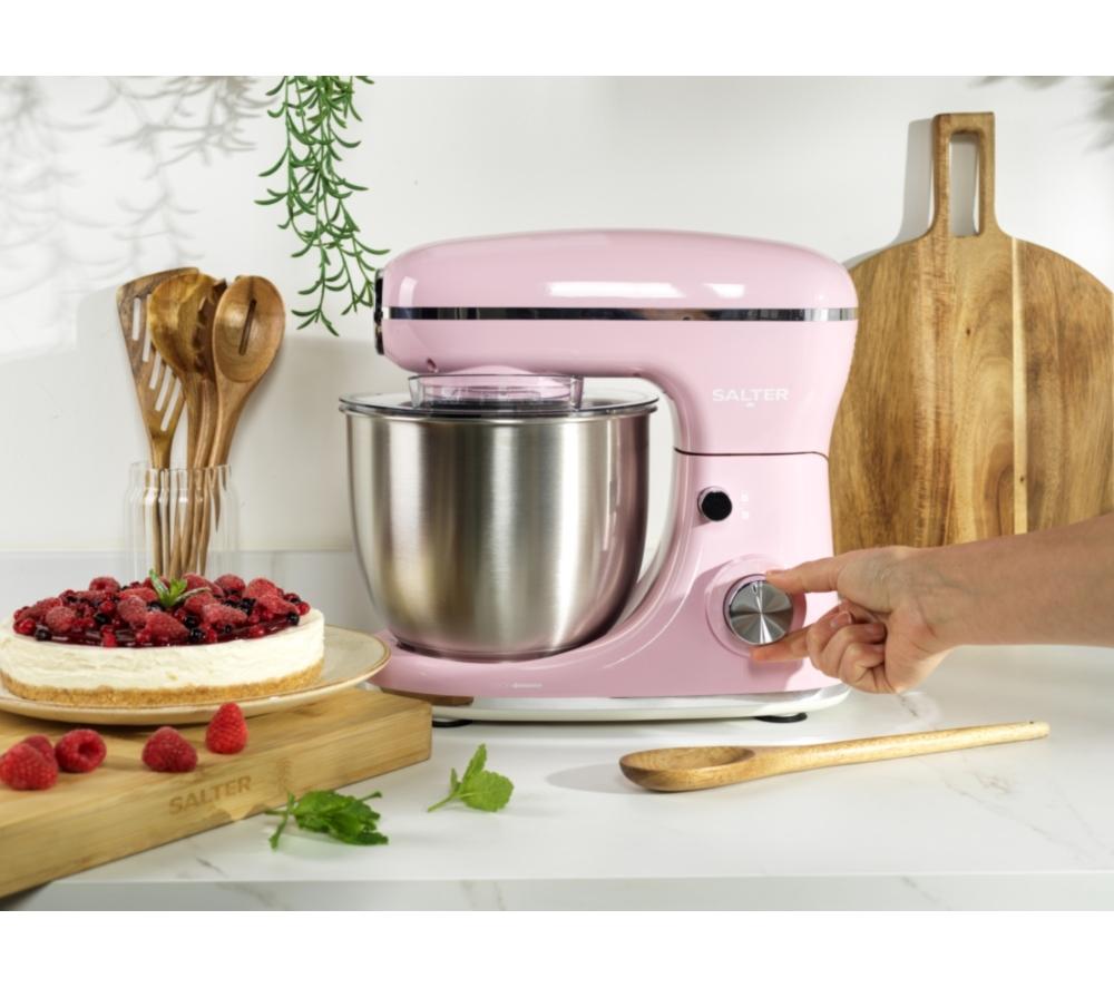 SALTER Retro Stand Mixer - Pink image number 2 of 7