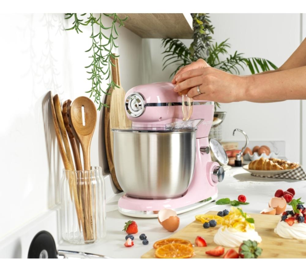 SALTER Retro Stand Mixer - Pink image number 4 of 7