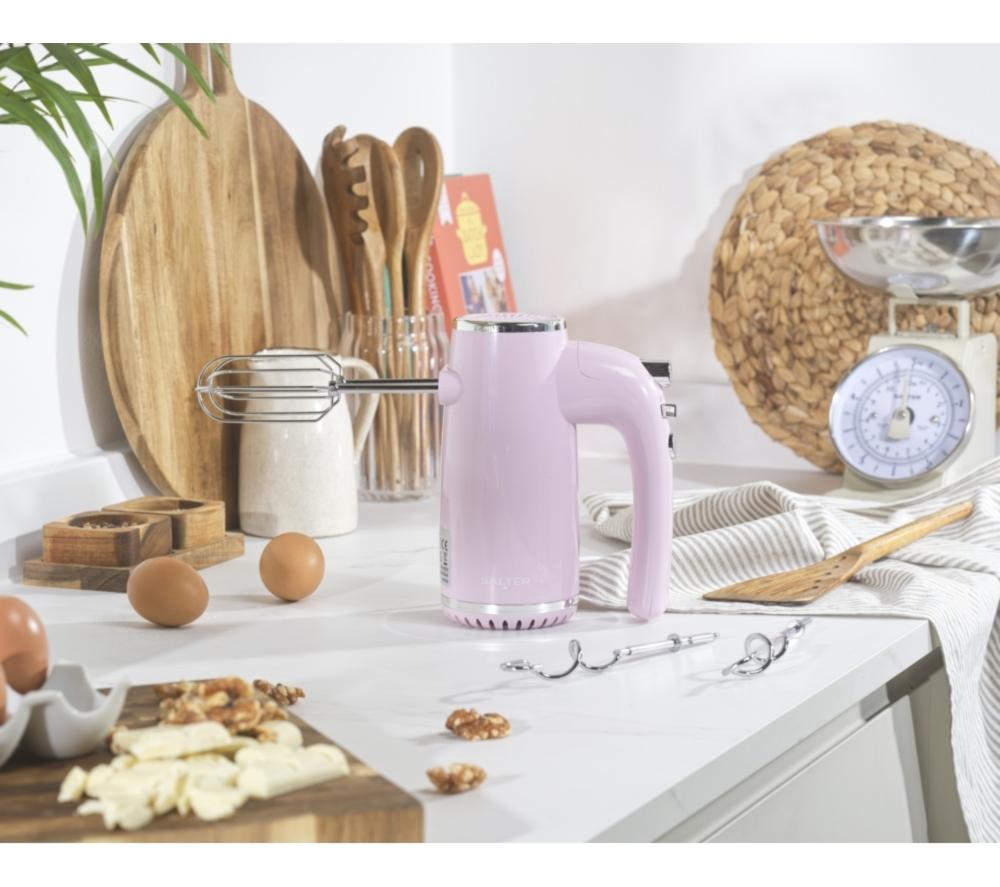 SALTER Retro Hand Mixer - Pink image number 2 of 5