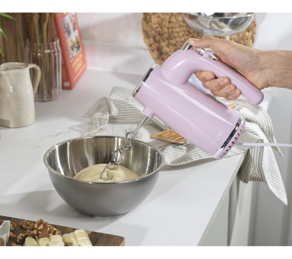 SALTER Retro Hand Mixer - Pink image number 5 of 5