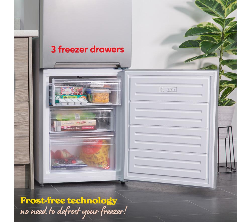 RUSSELL HOBBS RH180FFFF551E1S 70/30 Fridge Freezer - Silver image number 7 of 9