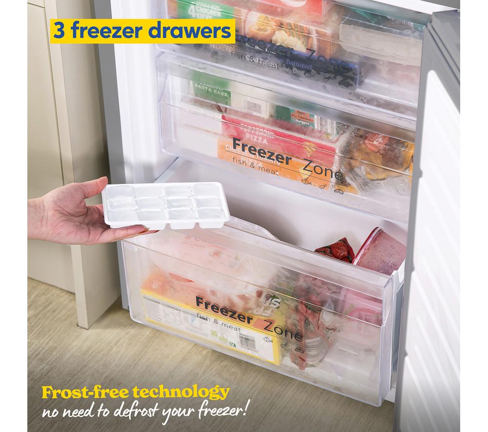 RUSSELL HOBBS RH180FFFF551E1SWD 70/30 Fridge Freezer - Silver image number 5 of 10