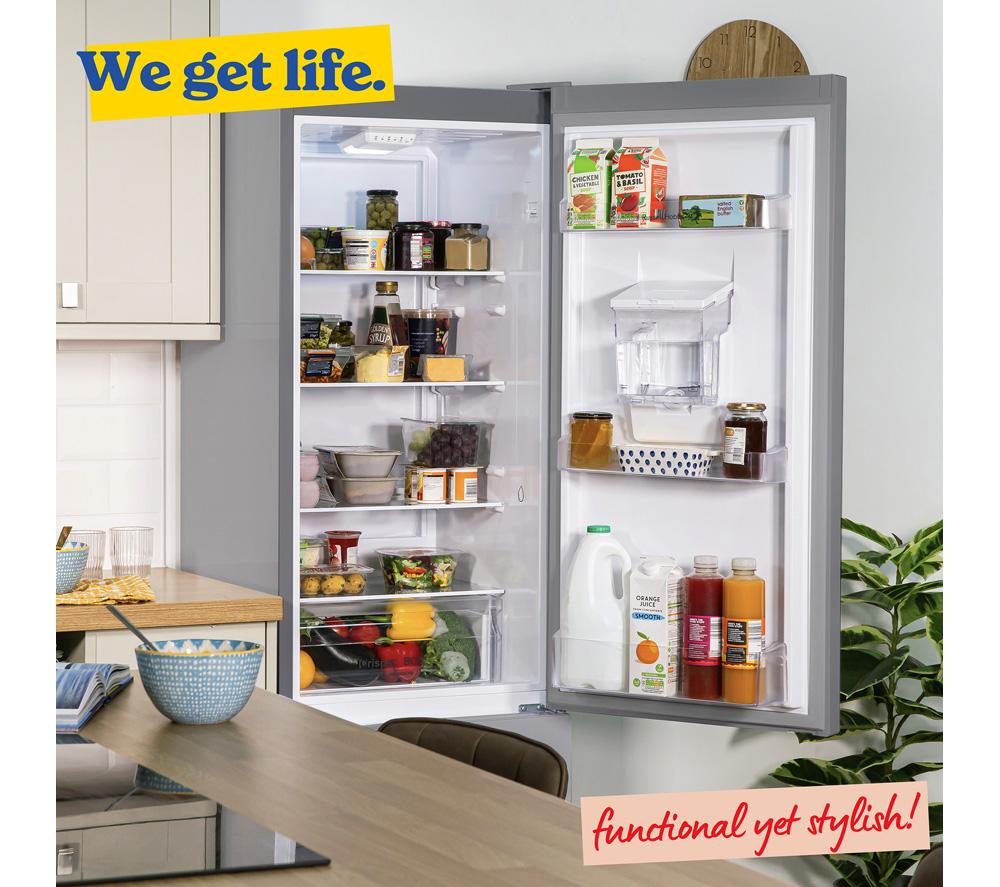 RUSSELL HOBBS RH180FFFF551E1SWD 70/30 Fridge Freezer - Silver image number 7 of 10