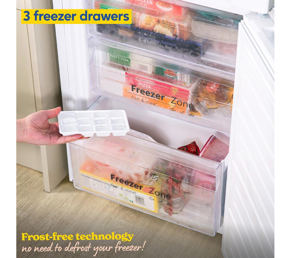 RUSSELL HOBBS RH180FFFF551E1WWD 70/30 Fridge Freezer - White image number 6 of 10