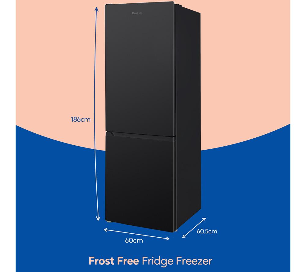 RUSSELL HOBBS RH186FFFF60B/01 70/30 Fridge Freezer - Black image number 2 of 11