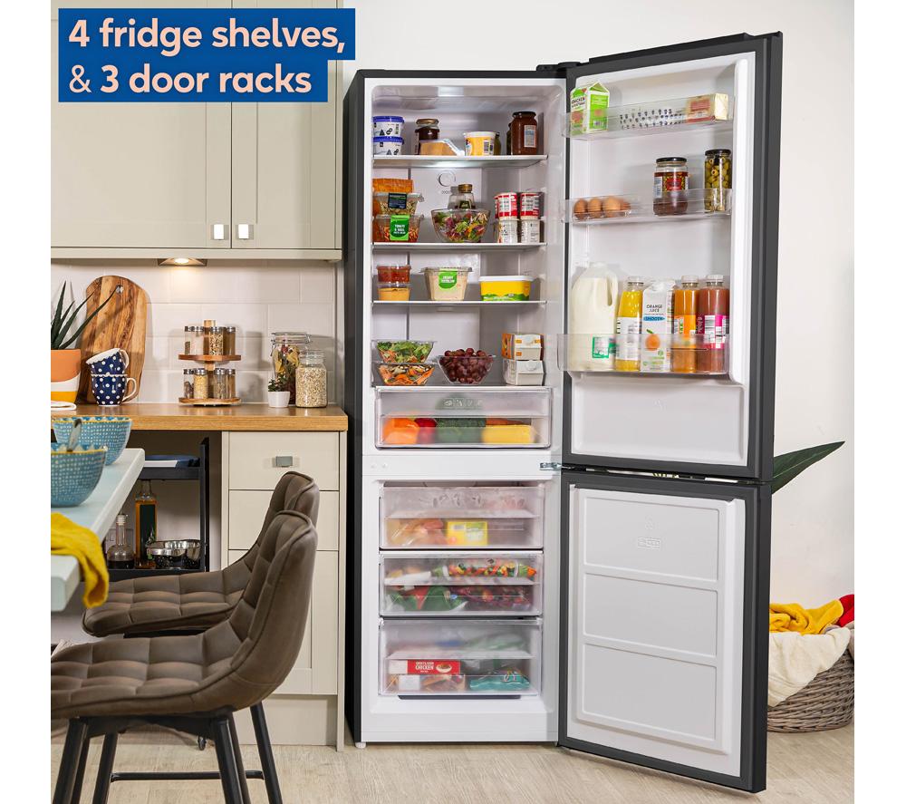 RUSSELL HOBBS RH186FFFF60B/01 70/30 Fridge Freezer - Black image number 4 of 11