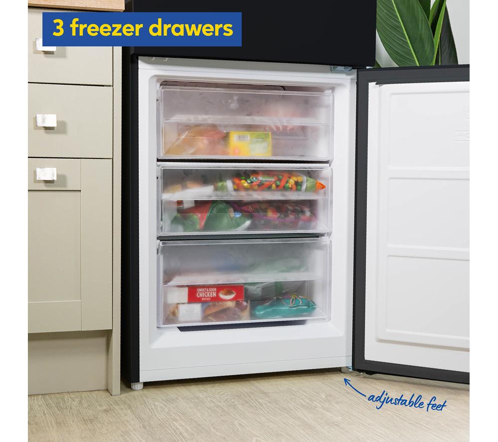 RUSSELL HOBBS RH186FFFF60B/01 70/30 Fridge Freezer - Black image number 7 of 11