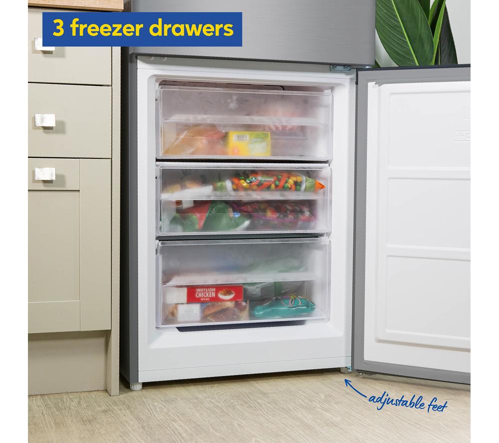 RUSSELL HOBBS RH186FFFF60SS/01 70/30 Fridge Freezer - Stainless Steel image number 6 of 11