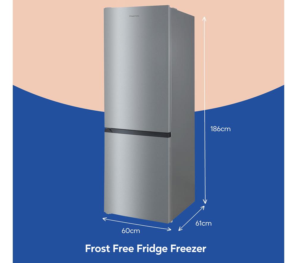 RUSSELL HOBBS RH186FFFF60SS/01 70/30 Fridge Freezer - Stainless Steel image number 8 of 11