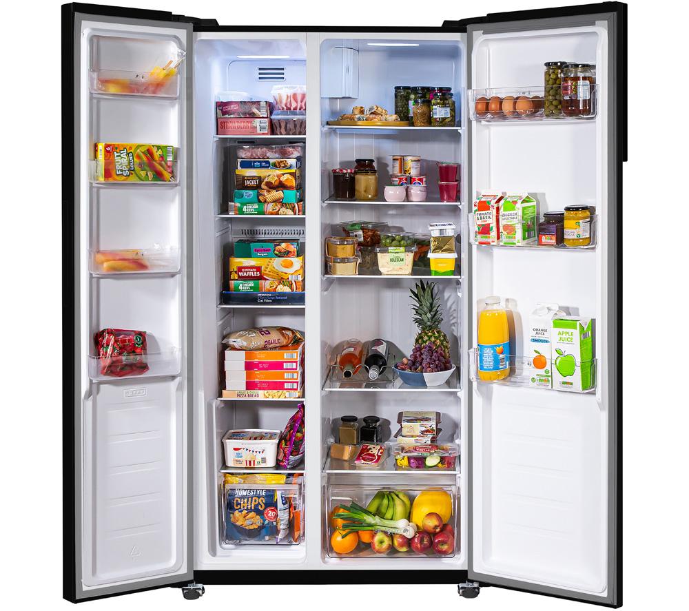 RUSSELL HOBBS RH90AFF201B American-Style Fridge Freezer - Black image number 8 of 12