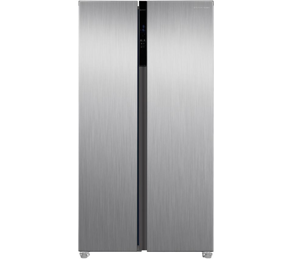 RUSSELL HOBBS RH90AFF201SS American-Style Fridge Freezer - Stainless Steel