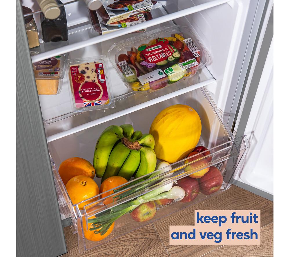 RUSSELL HOBBS RH90AFF201SS American-Style Fridge Freezer - Stainless Steel image number 4 of 12