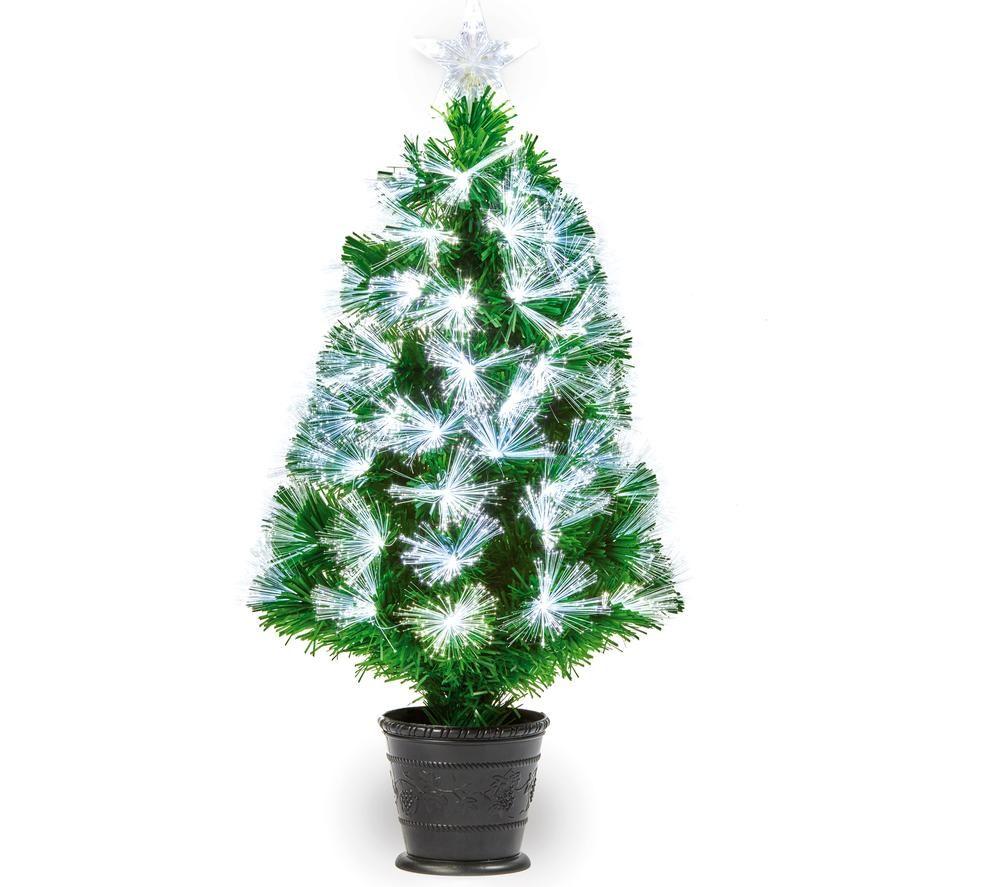 PREMIER Pre-lit Starbursts Potted Artificial Christmas Tree - 2.6 ft / 80 cm image number 2 of 5
