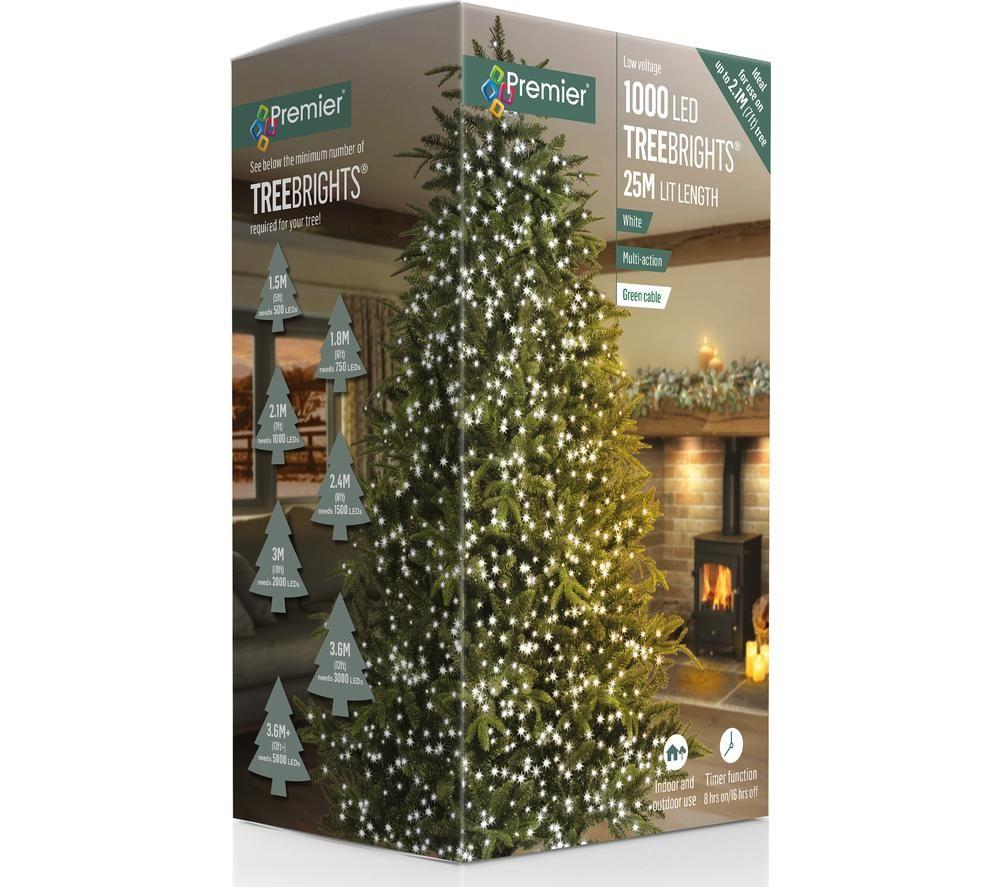 PREMIER TreeBrights 1000 Multicoloured LED String Lights with Timer - 25 m image number 5 of 5