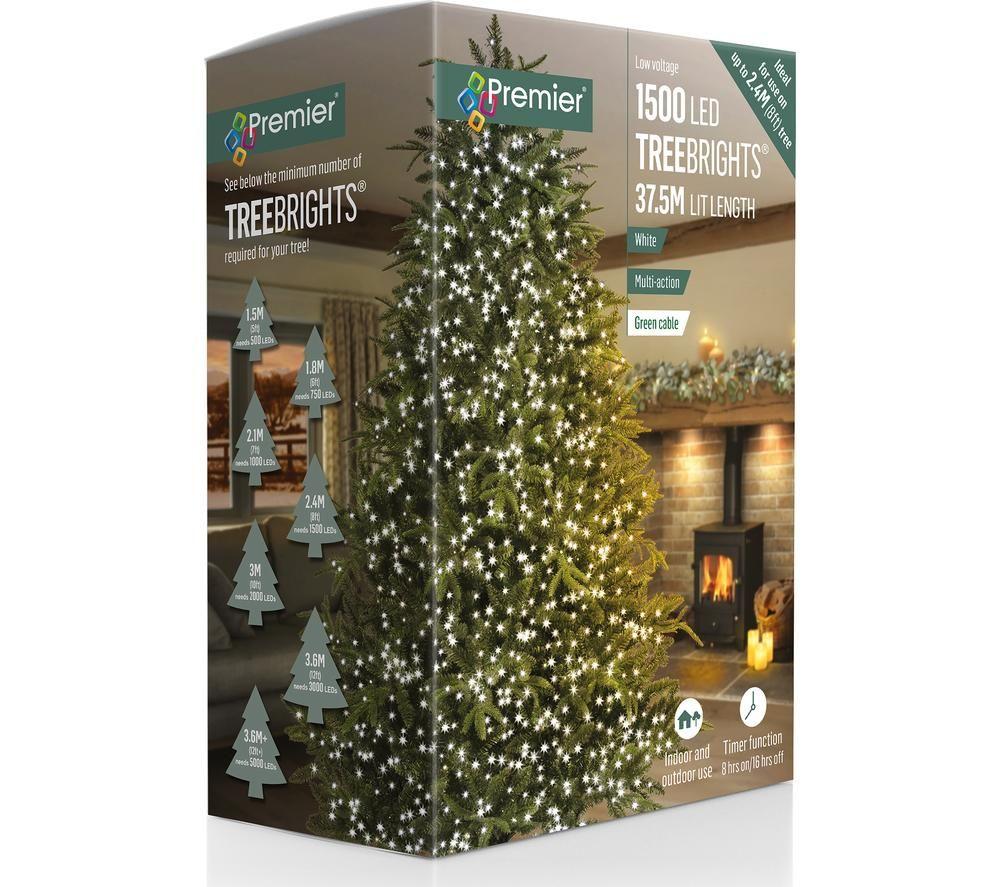 PREMIER TreeBrights 1500 White LED String Lights with Timer - 37.5 m image number 5 of 5