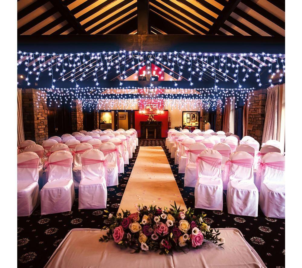 PREMIER Snowing IcicleBrights 960 White LED Lights with Timer - 23.8 m image number 2 of 5