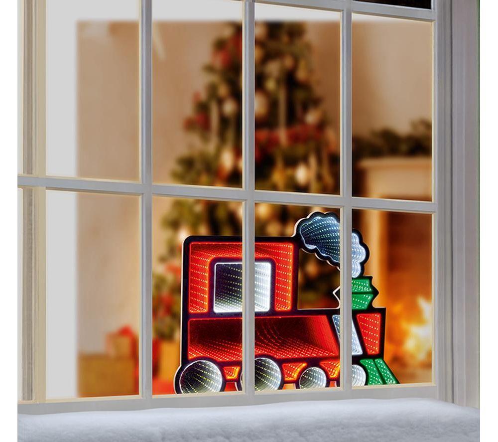 PREMIER Standing Train Infinity Mirror with Multicolour LEDs - 60 cm image number 3 of 5