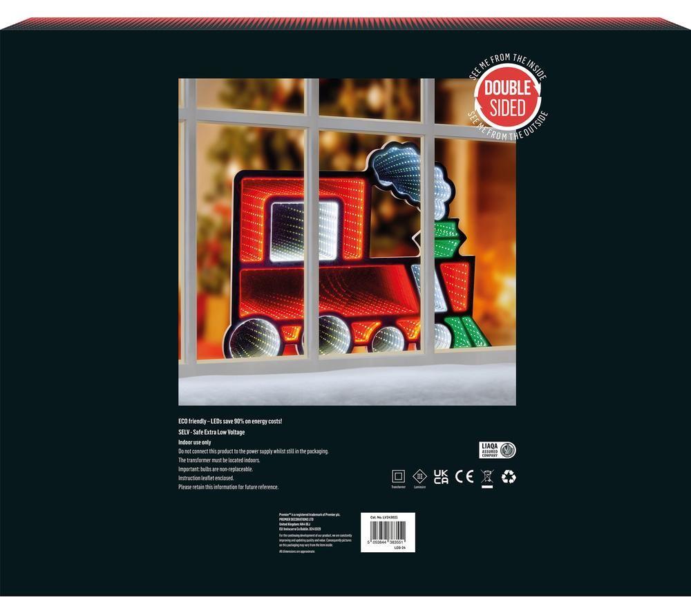 PREMIER Standing Train Infinity Mirror with Multicolour LEDs - 60 cm image number 5 of 5