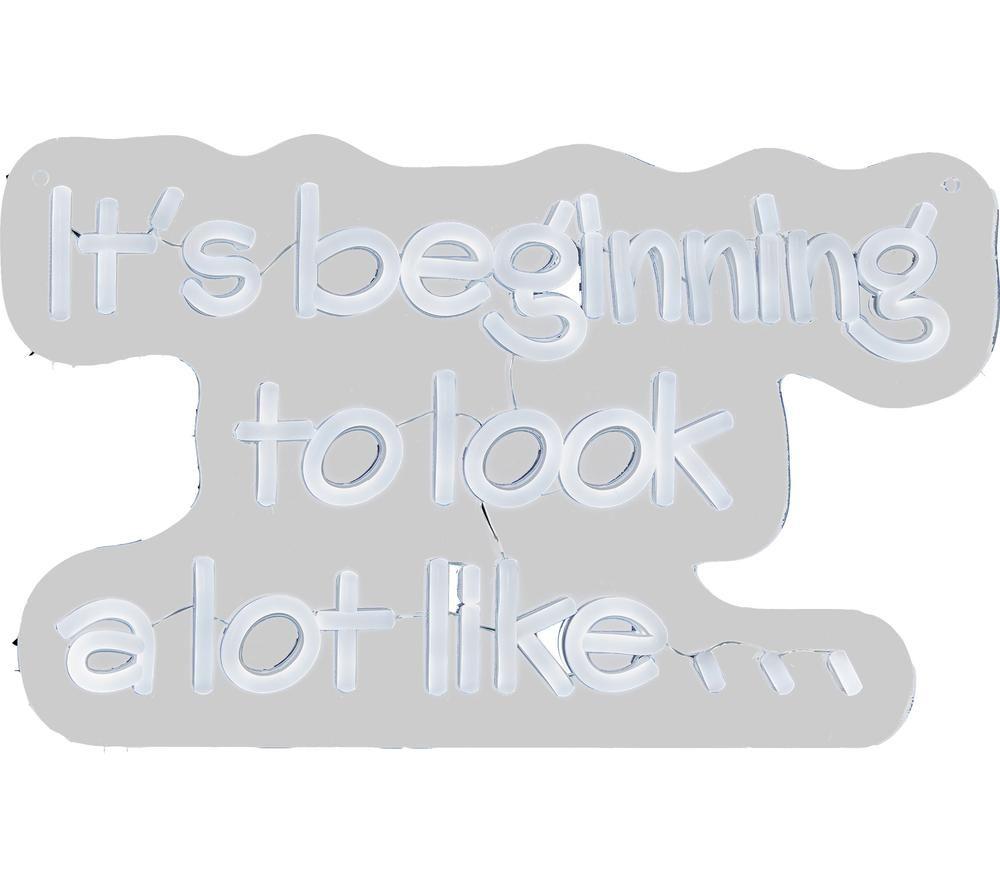 Premier 40 Cm It's Beginning To Look A Lot Like.. Neon Sign
