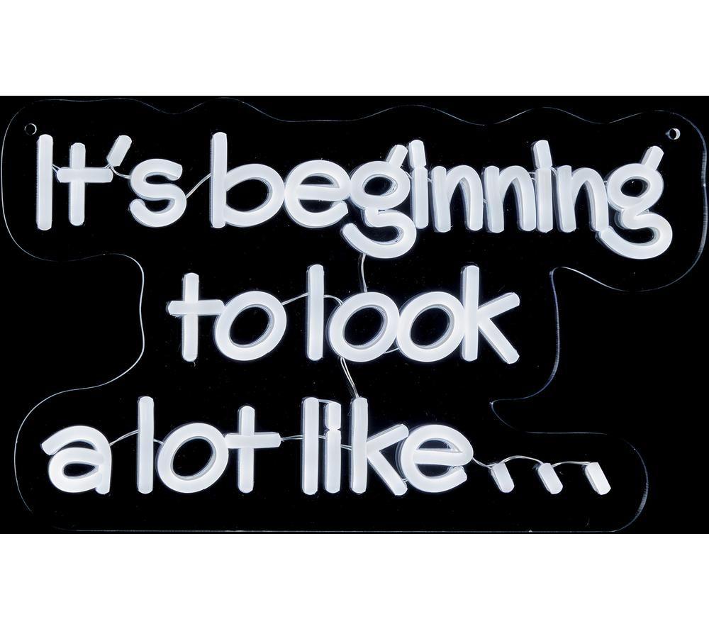 PREMIER 40 cm It's Beginning To Look A Lot Like.. Neon Sign image number 2 of 4