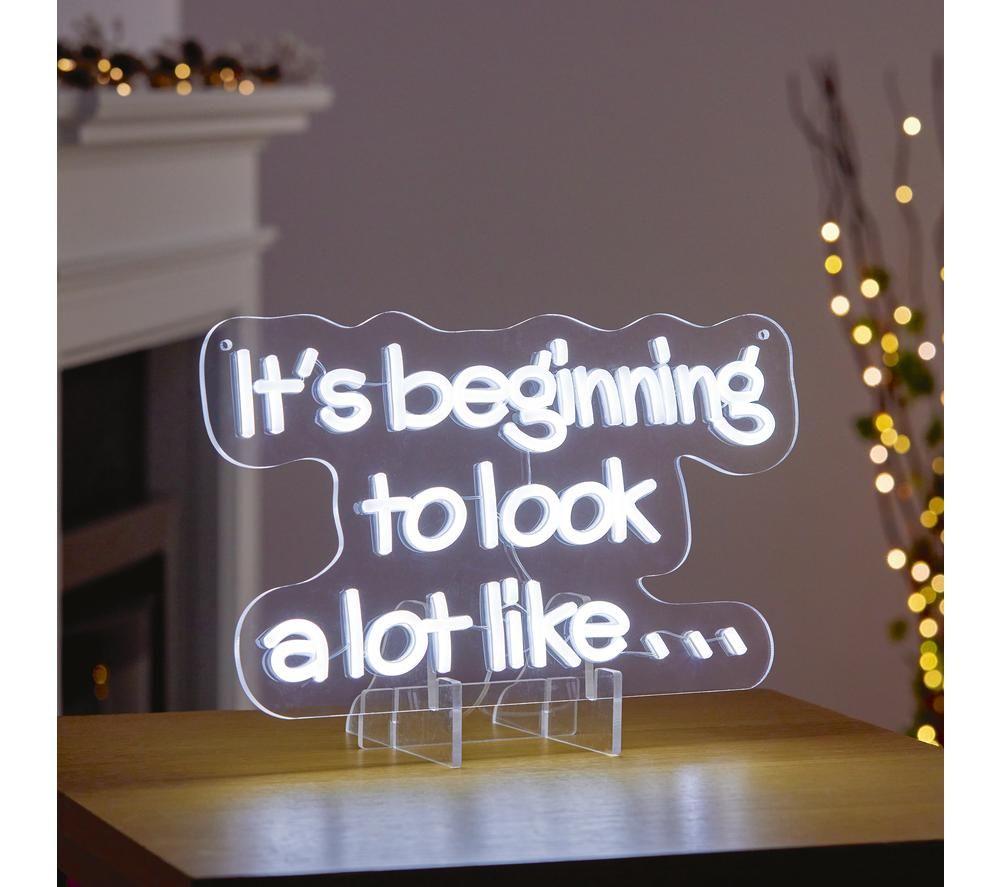 PREMIER 40 cm It's Beginning To Look A Lot Like.. Neon Sign image number 3 of 4