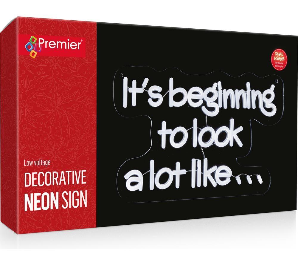 PREMIER 40 cm It's Beginning To Look A Lot Like.. Neon Sign image number 4 of 4