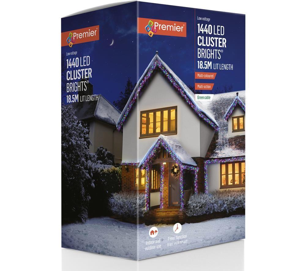 Premier Clusterbrights 1440 Multicolour Led String Lights - 18.5 M