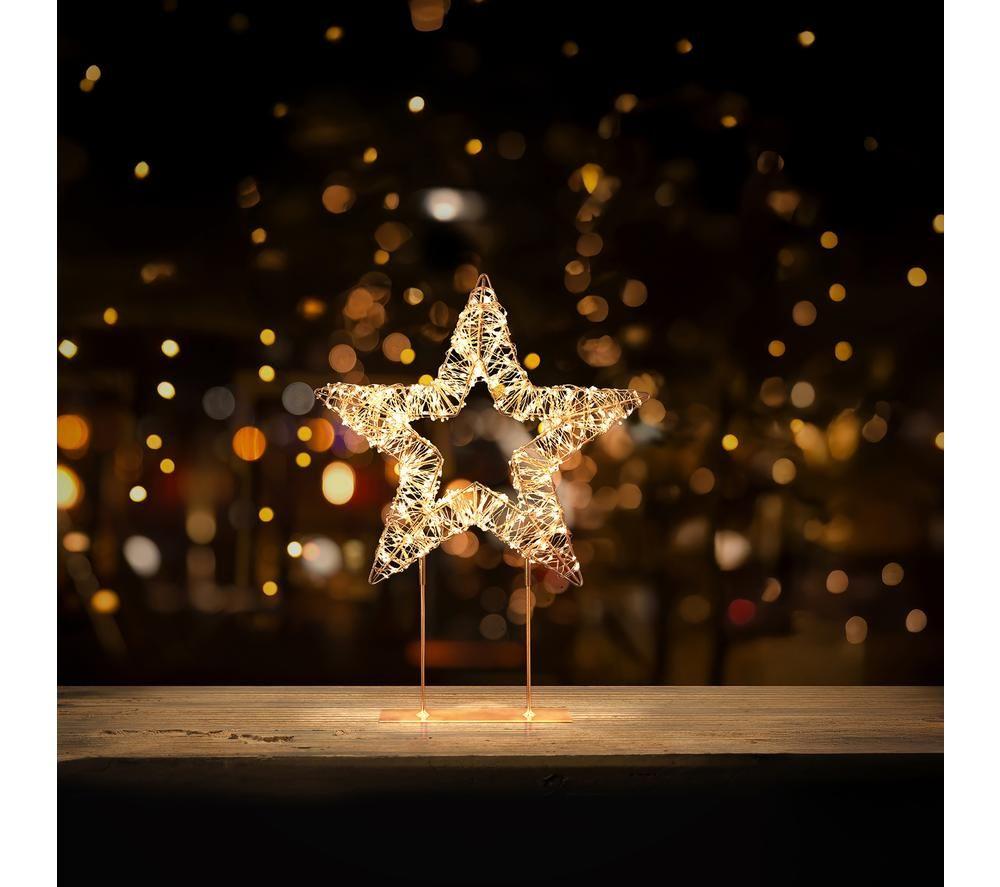 PREMIER 45 cm Warm White LED Star - Gold image number 3 of 4