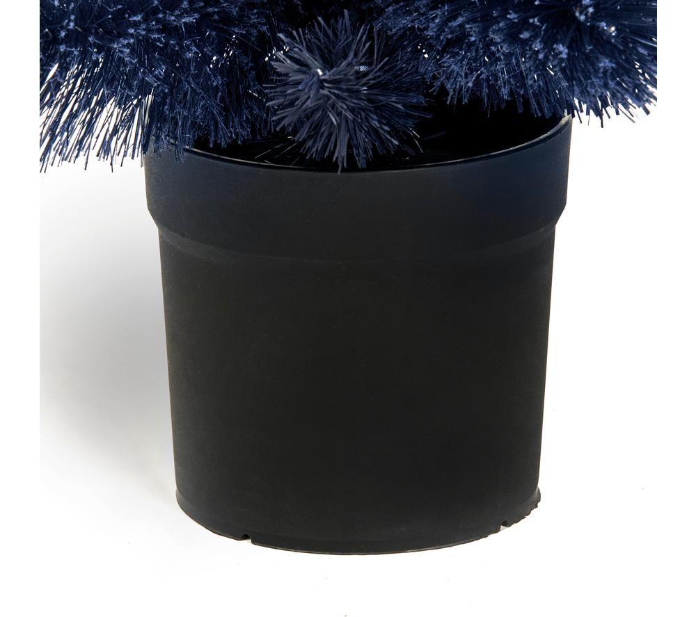 PREMIER Potted New Jersey Spruce Artificial Christmas Tree - Mystic Blue, 3 ft / 90 cm image number 4 of 5