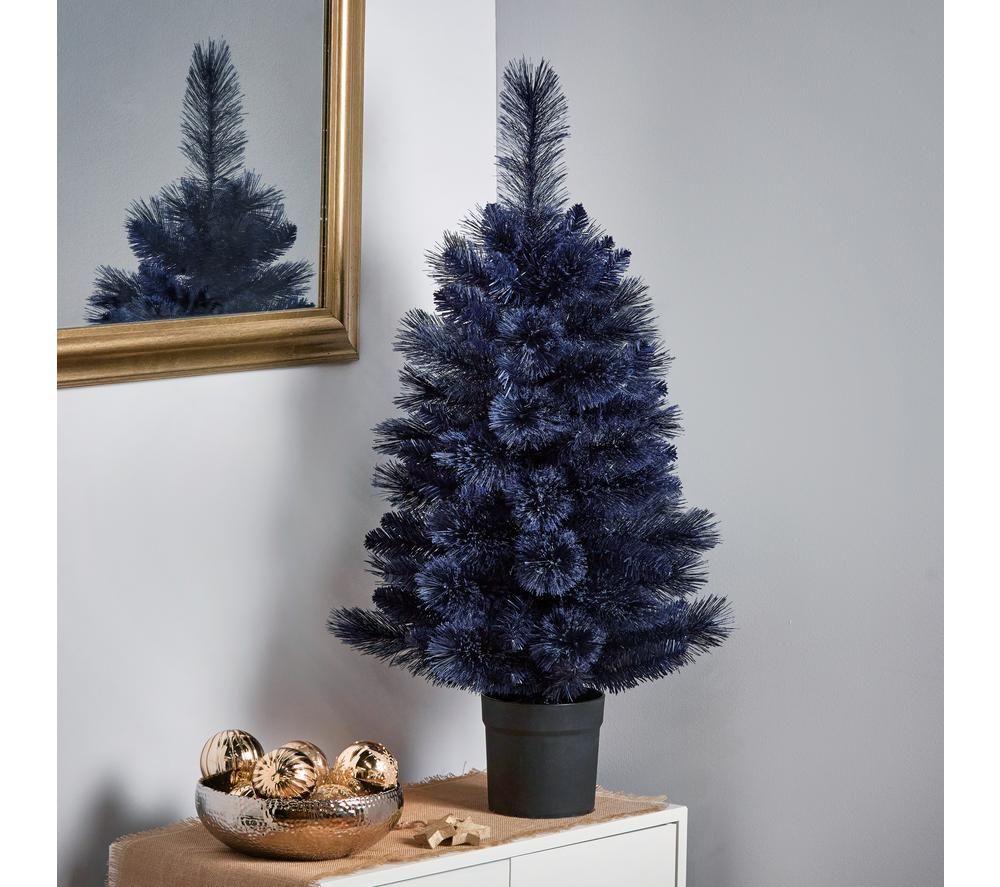 PREMIER Potted New Jersey Spruce Artificial Christmas Tree - Mystic Blue, 3 ft / 90 cm image number 5 of 5