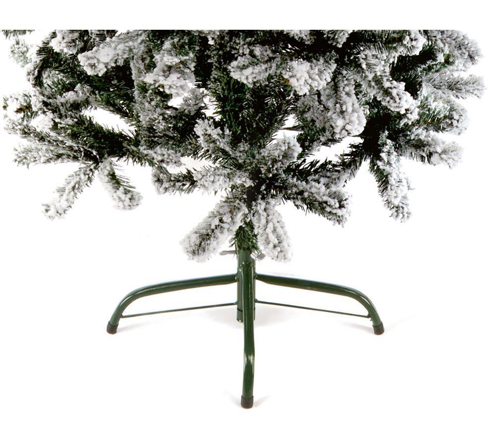 PREMIER Snow Flocked Spruce Artificial Christmas Tree - 7 ft / 220 cm image number 2 of 5