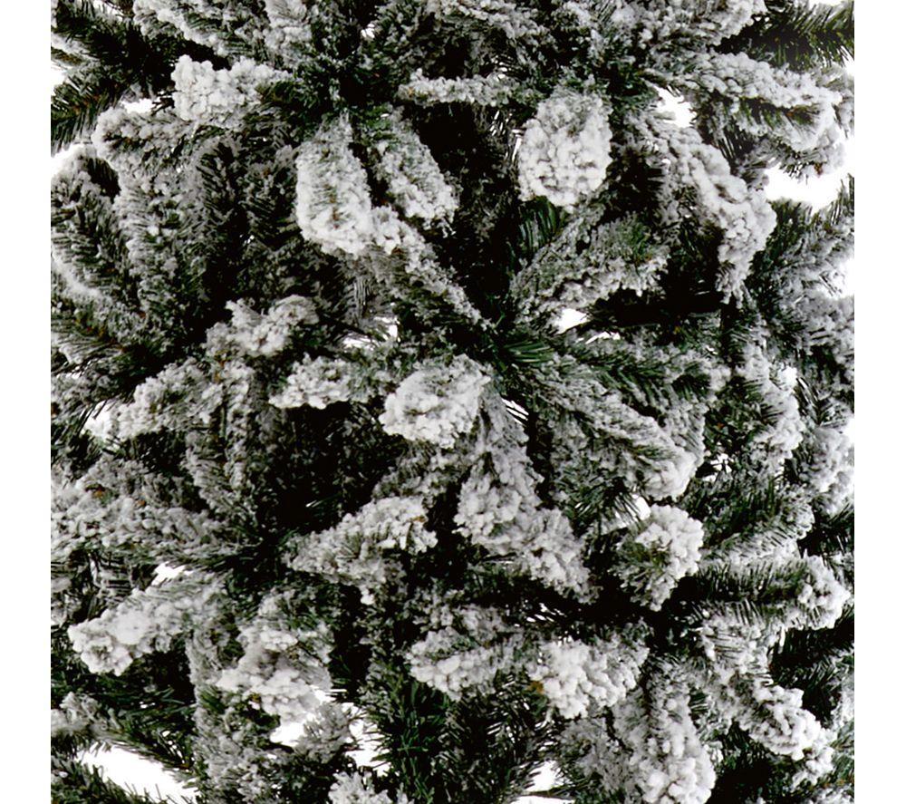PREMIER Snow Flocked Spruce Artificial Christmas Tree - 7 ft / 220 cm image number 3 of 5