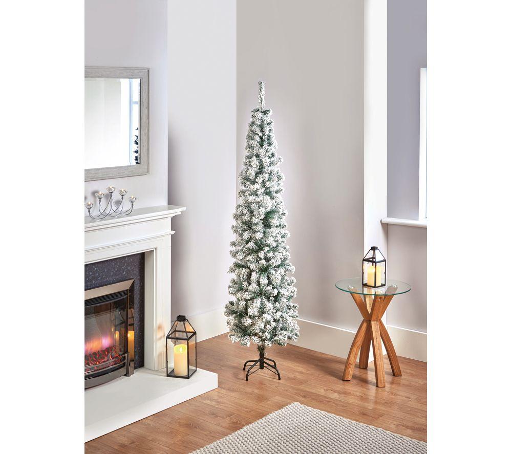 PREMIER Snow Flocked Spruce Artificial Christmas Tree - 7 ft / 220 cm image number 4 of 5