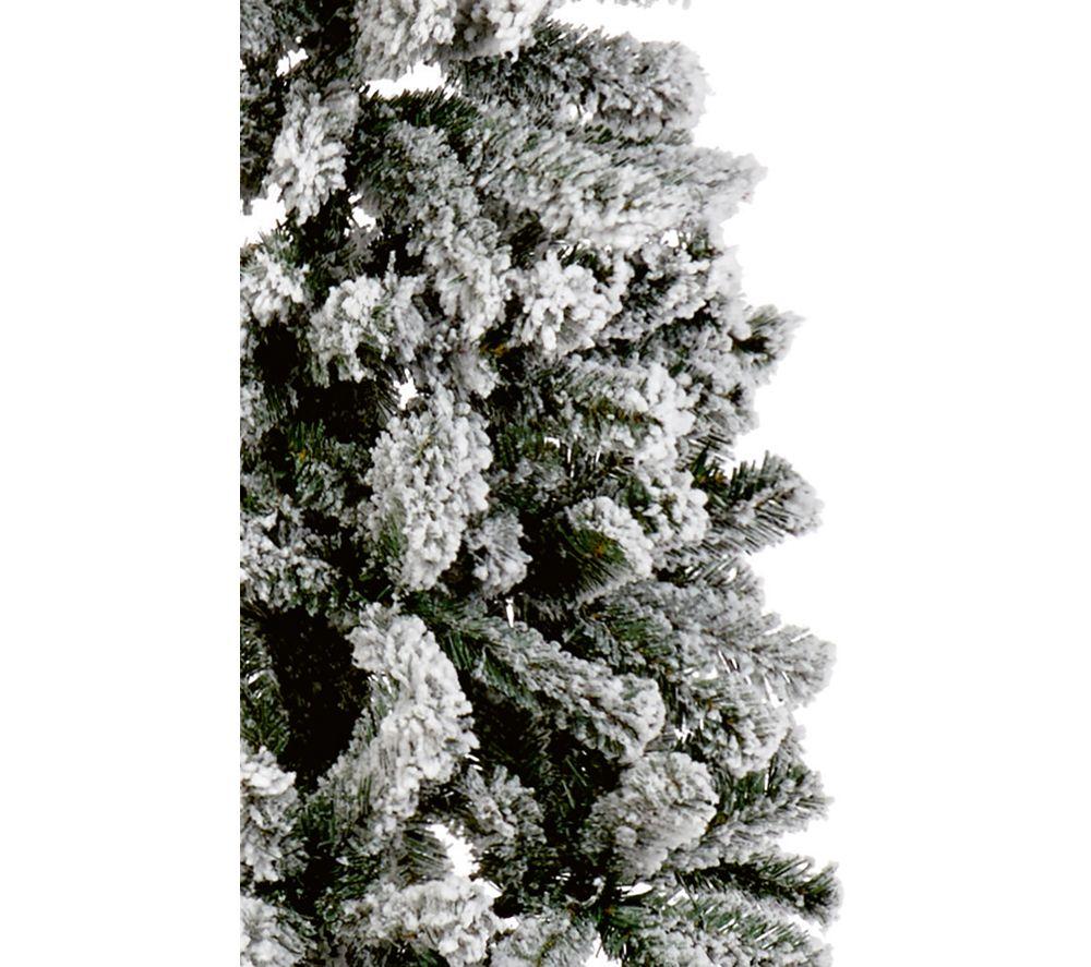 PREMIER Snow Flocked Spruce Artificial Christmas Tree - 7 ft / 220 cm image number 5 of 5
