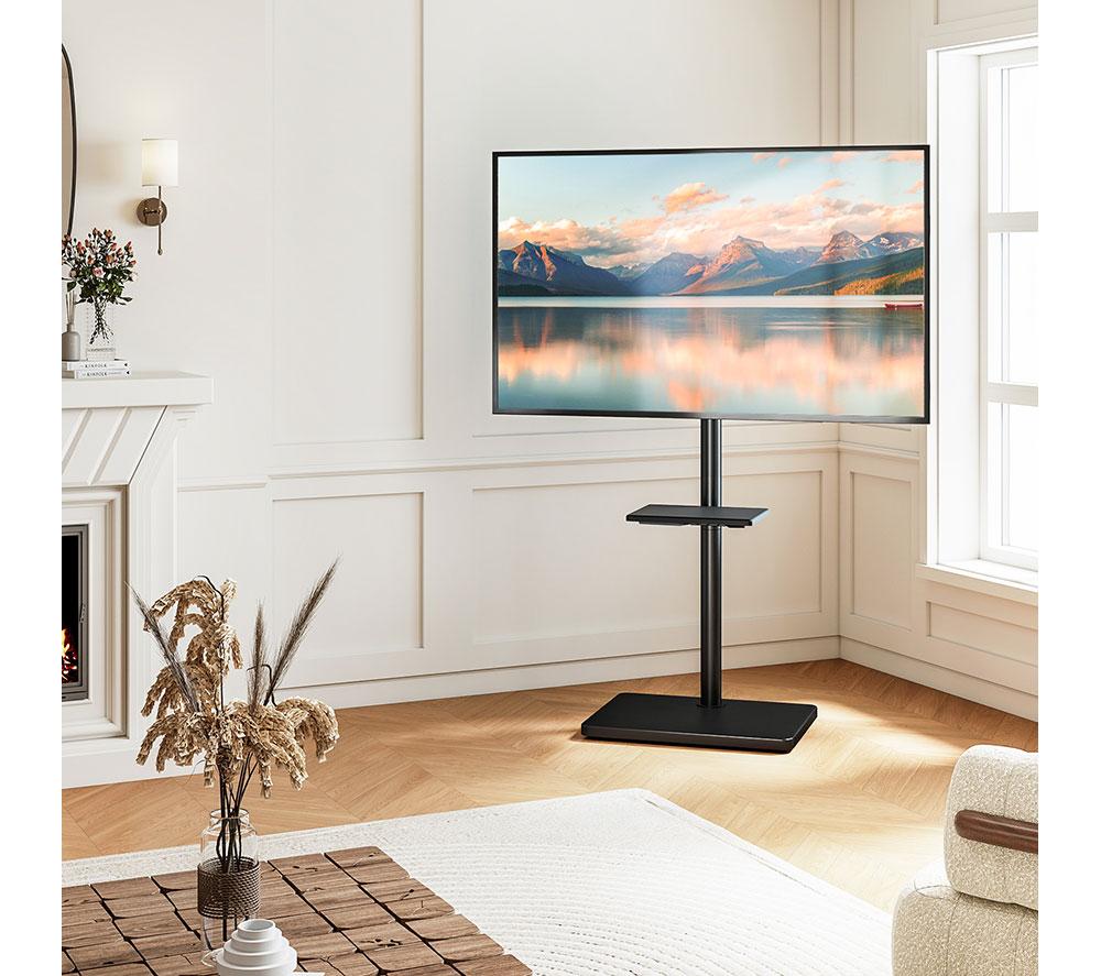 TTAP FS-BLK 500 mm TV Stand with Bracket for up to 60" TVs - Black image number 3 of 10
