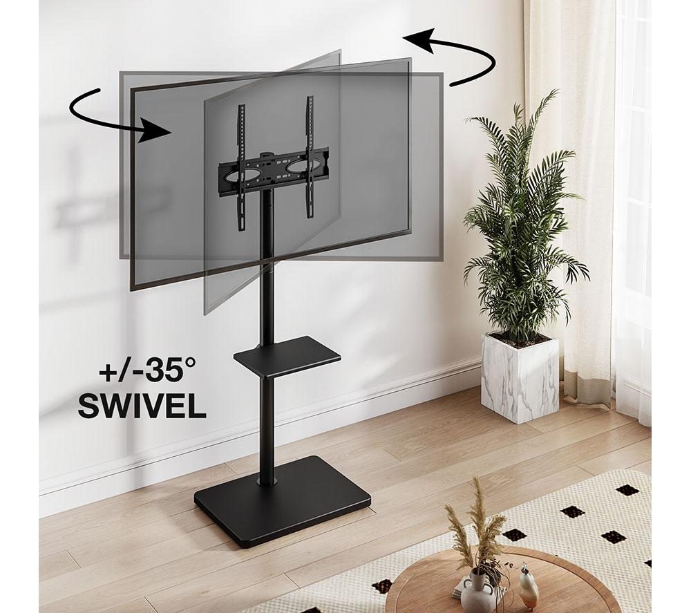 TTAP FS-BLK 500 mm TV Stand with Bracket for up to 60" TVs - Black image number 5 of 10