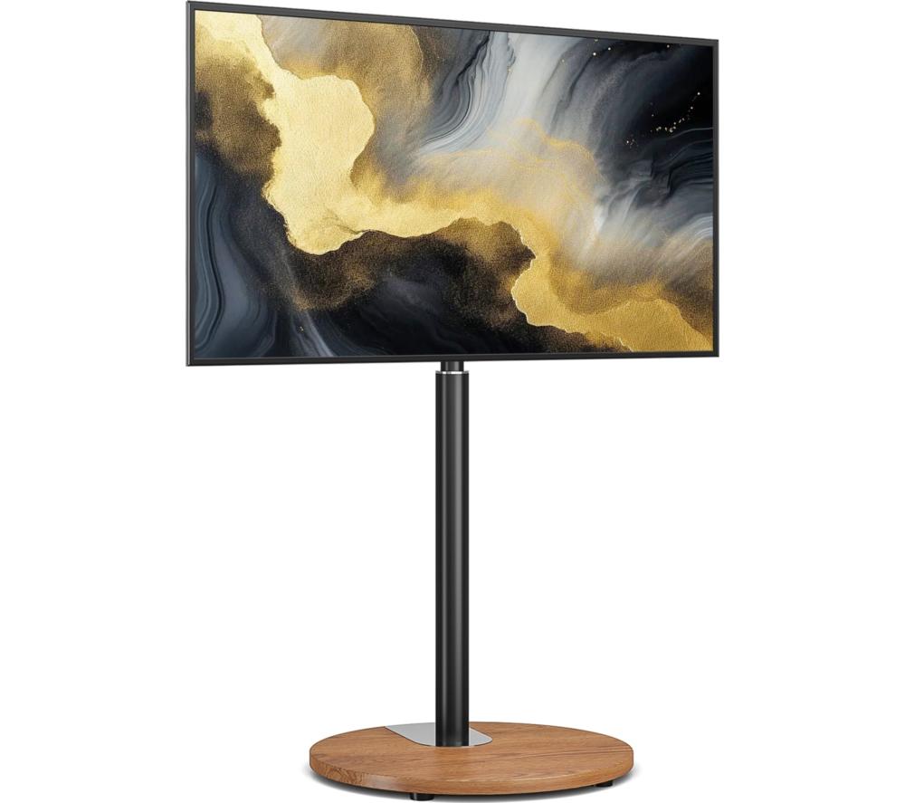 TTAP FSC-OAK 480 mm TV Stand with Bracket for up to 65" TVs - Oak & Black image number 2 of 9