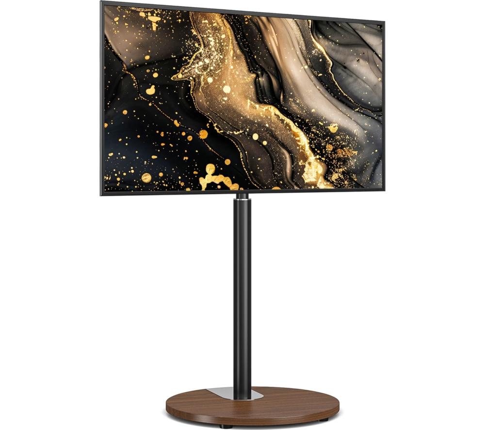 TTAP FSC-WAL 480 mm TV Stand with Bracket for up to 65" TVs - Walnut & Black image number 2 of 9