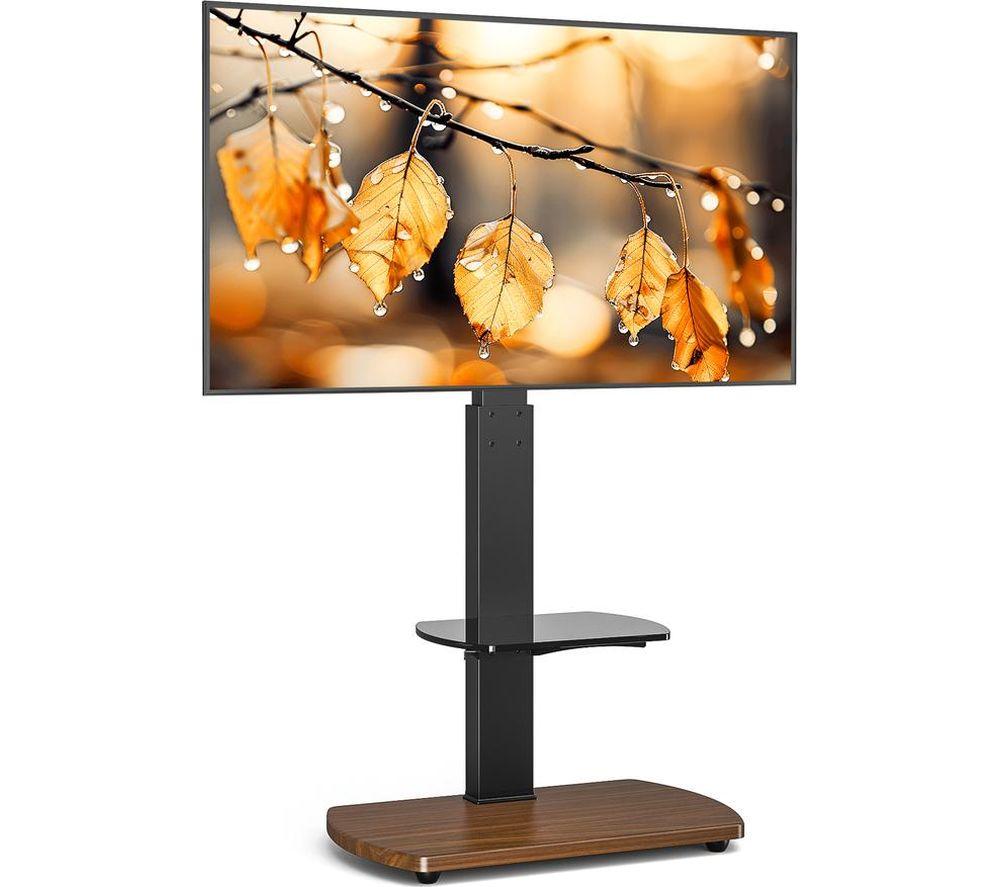 TTAP FS-1-WAL 660 mm TV Stand with Bracket for up to 65" TVs - Walnut & Black image number 2 of 5