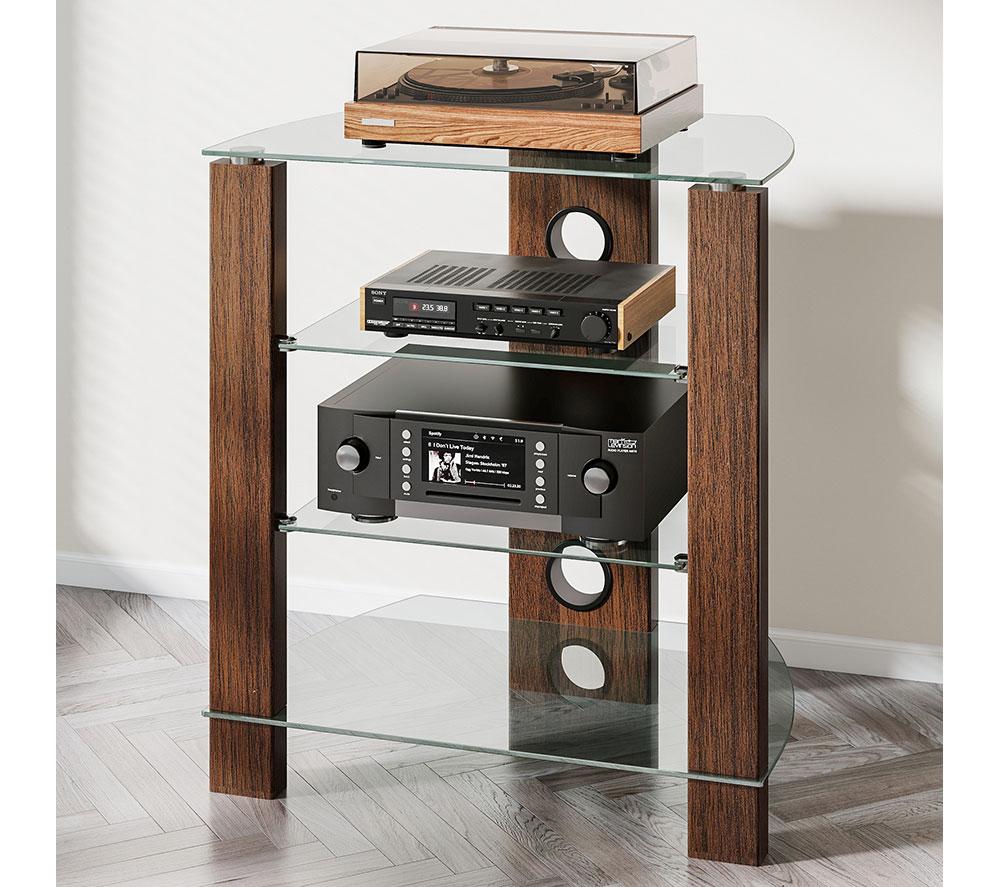 Ttap Vision 650 Mm Hifi & Tv Stand For Up To 50" Tvs - Walnut, Brown
