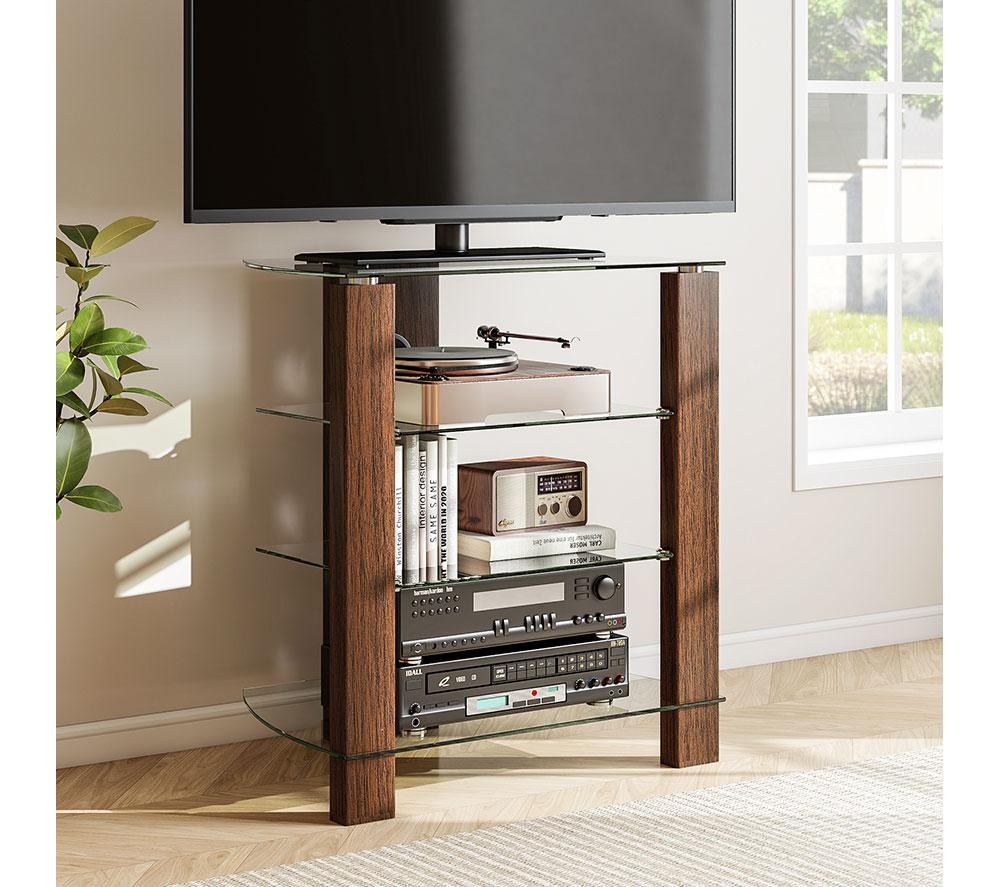 TTAP Vision 650 mm HiFi & TV Stand for up to 50" TVs - Walnut image number 7 of 9