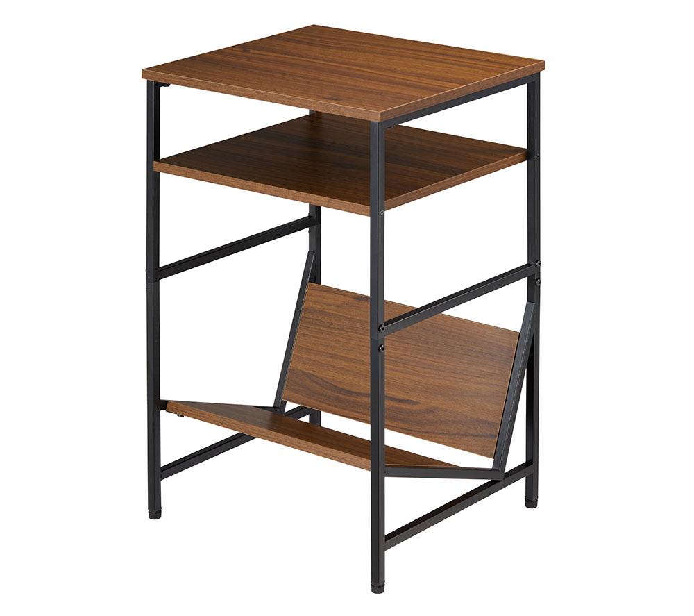 TTAP - Turntable Entertainment Stand - 2 Shelf - Walnut - 72.5 x 54 x 40cm - Image 2