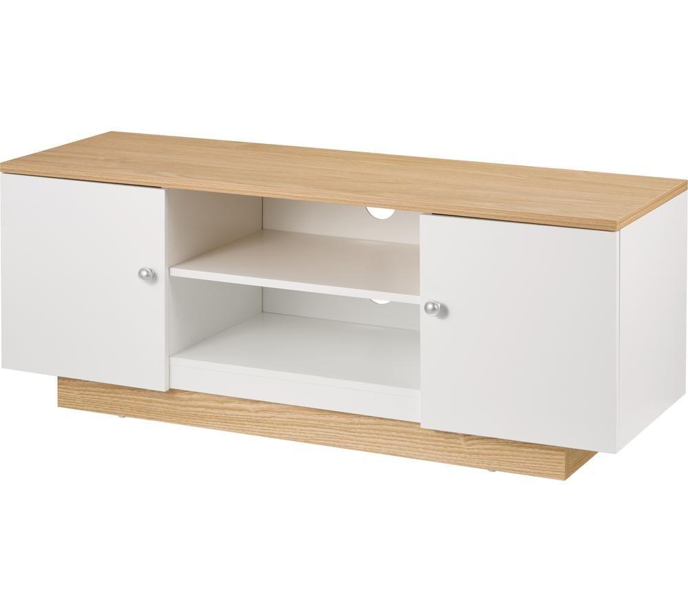 Ttap Venice 1200 Mm Tv Stand For Up To 65" Tvs - White, White,Brown