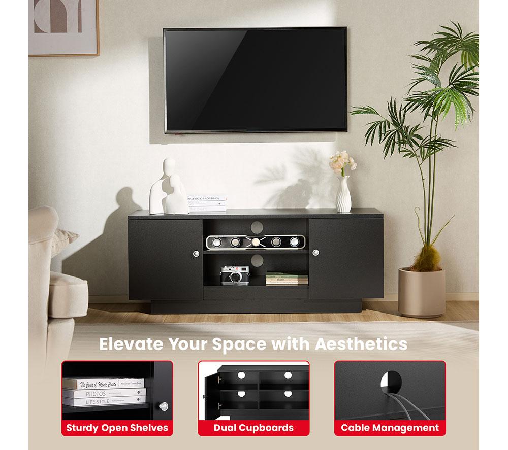 TTAP Venice 1200 mm TV Stand for up to 65" TVs - Black image number 6 of 8