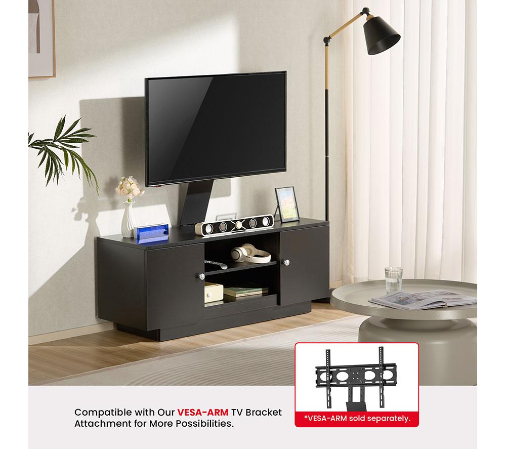 TTAP Venice 1200 mm TV Stand for up to 65" TVs - Black image number 8 of 8