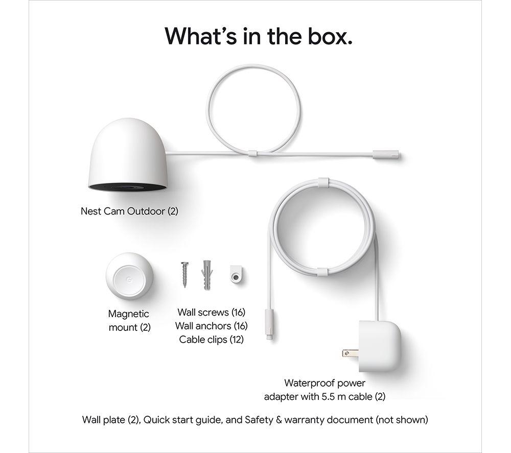 GOOGLE Nest Cam Outdoor (2nd Gen) Smart Security Camera - Wired image number 7 of 7