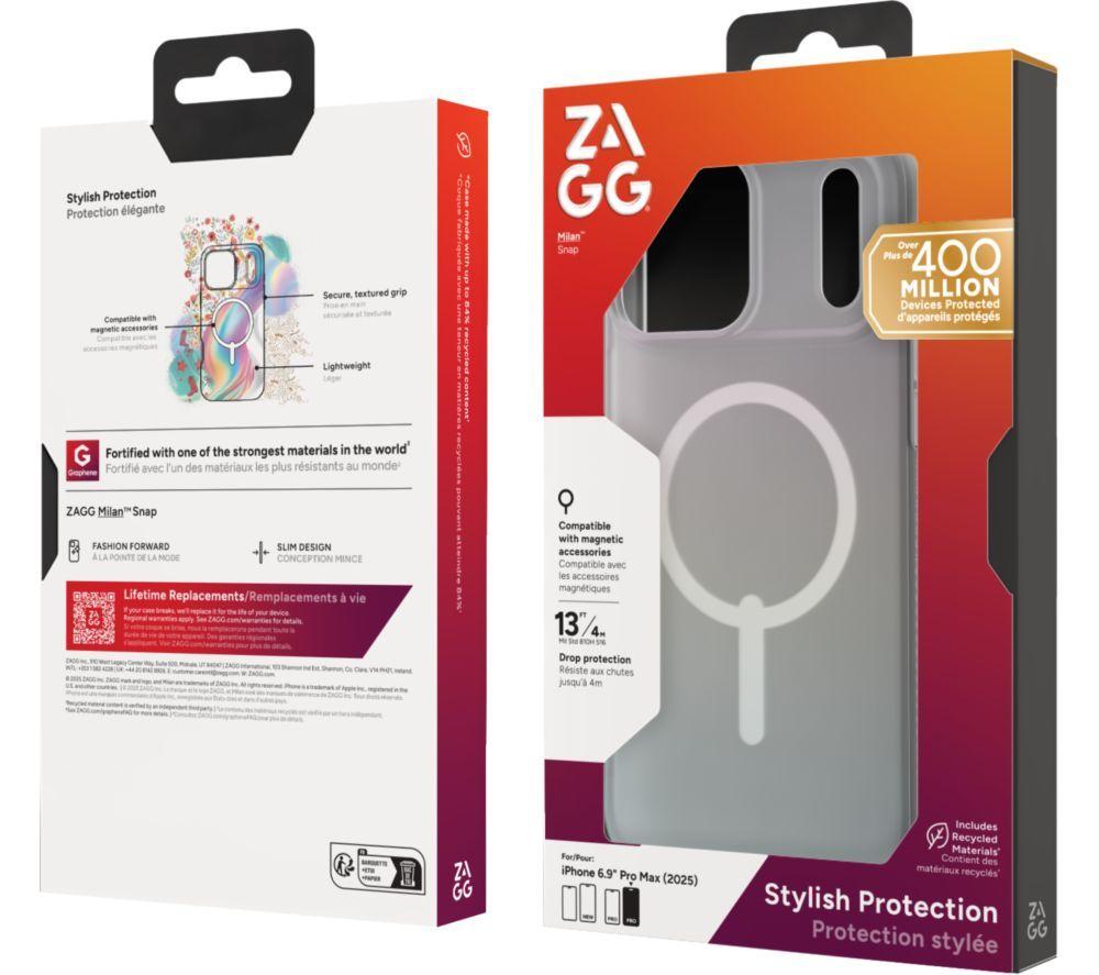 ZAGG Milan Snap iPhone 17 Pro Max Case - Iridescent image number 2 of 2