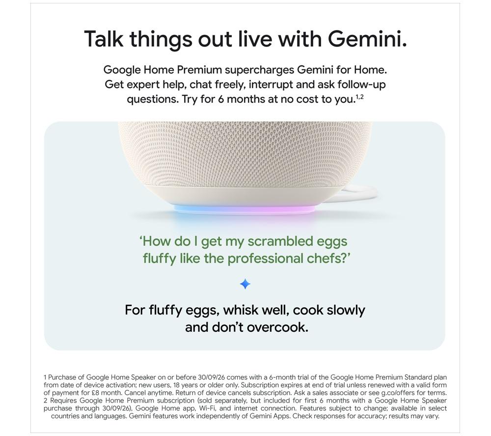 GOOGLE Home Speaker (2026) - Porcelain image number 4 of 6